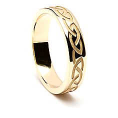 Engraved Celtic Wedding Ring