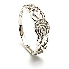 Womens Celtic Spiral Ring