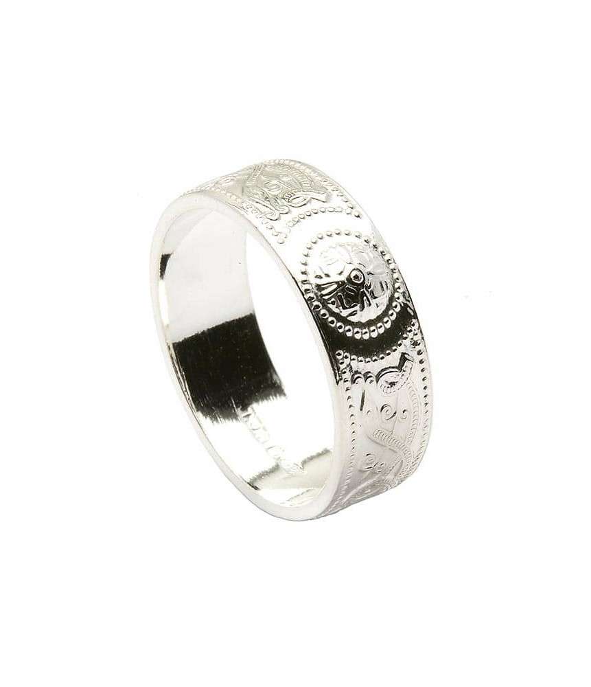 US Jewels Men's 925 Sterling Silver Irish Celtic Knot Wedding Spinner Ring  Band, Size 11.5 - Walmart.com