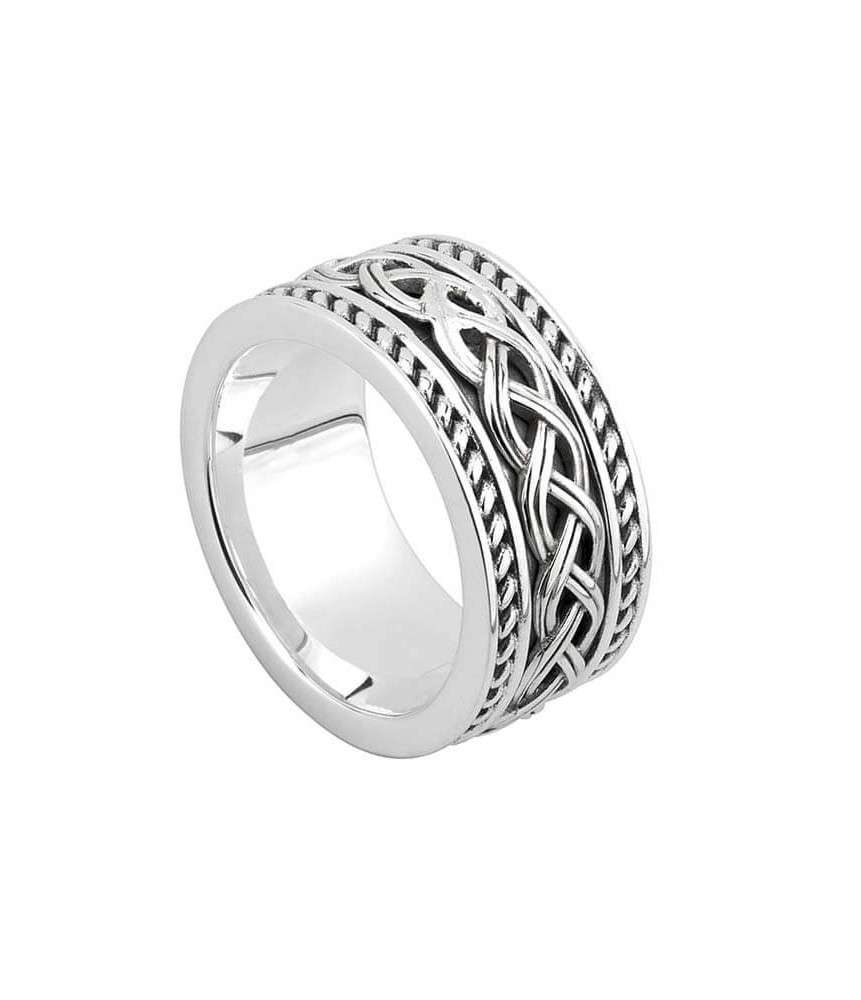 Vintage Silver Celtic Ring for Him and Her Engraved Celtic Knot Ring Unisex  Celtic Wedding Ring Band Handmade Irish Infinity Ring - Etsy
