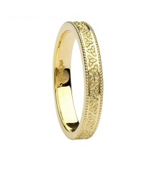 Women's Celtic Trinity Knot Diamond Wedding Ring